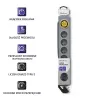 Pārsprieguma aizsargs Qoltec 50165 pelēks 6 maiņstrāvas ligzdas 230 V 1,8 m