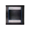 Pie sienas stiprināms statīvs Extralink Rackmount cabinet 12U 600x600 Melns