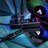 Sharkoon Saskarnes centrmezgls USB 3.2 Gen 1 (3.1 Gen 1) Type-C 5000 Mbit/s Melns