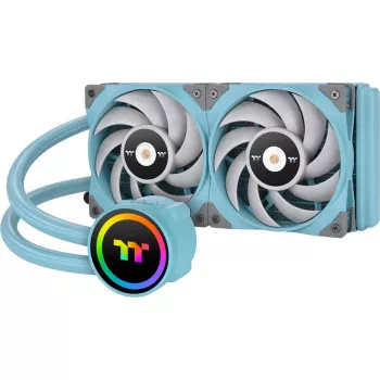 TOUGHLIQUID 240 ARGB Sync daudzfunkcionālais šķidruma dzesētājs tirkīza krāsā 240 mm, šķidruma dzesēšana tirkīza