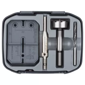 Eņģu urbju komplekts wolfcraft GmbH 4656000 3 gab. piemērots kokam