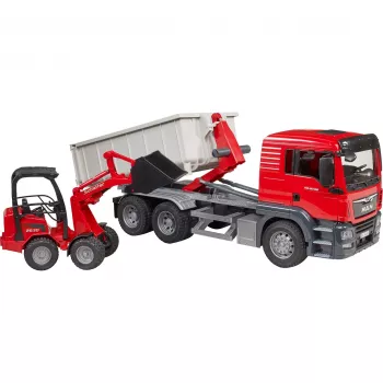 Kravas automašīnas un trases komplekts BRUDER MAN TGS Truck Daudzkrāsains