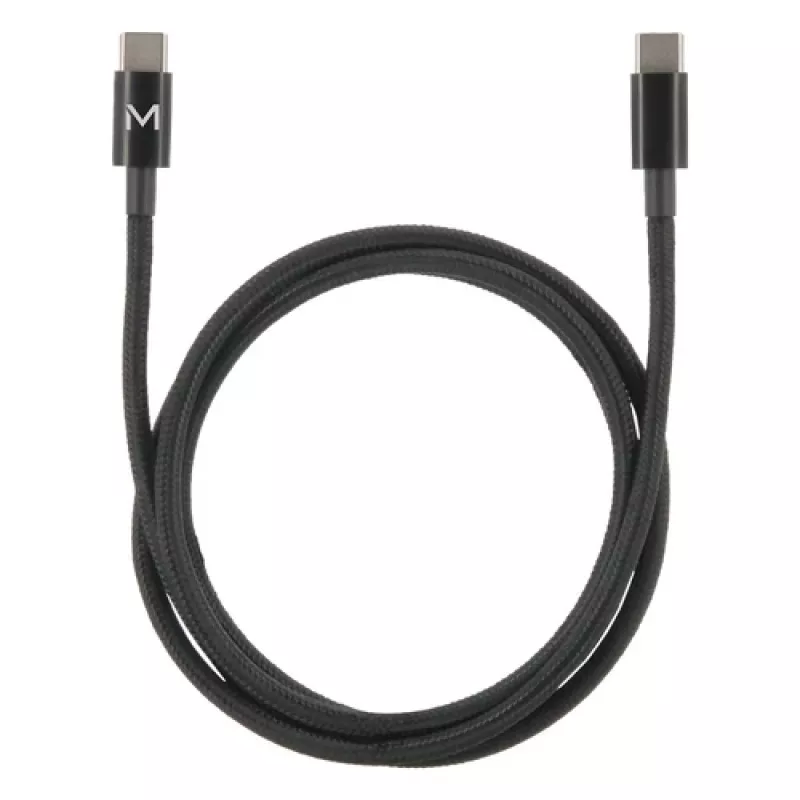 USB kabelis Mobilis 001389 USB 2.0 1m USB C Melns