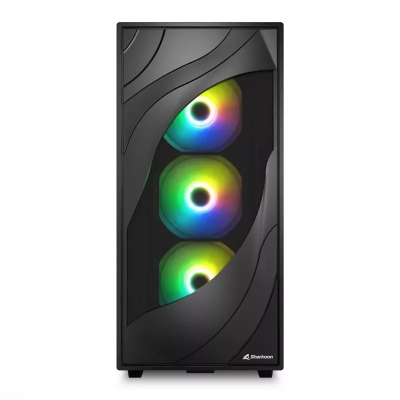 Sharkoon REBEL C80M RGB Midi Tower Melns