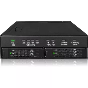 Diska korpuss Icy Dock MB902SPR-B R1 Melns 2.5 collu SATA