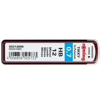 Lead Refill HB Rotring Polymer Leads 0.7 mm S0312690