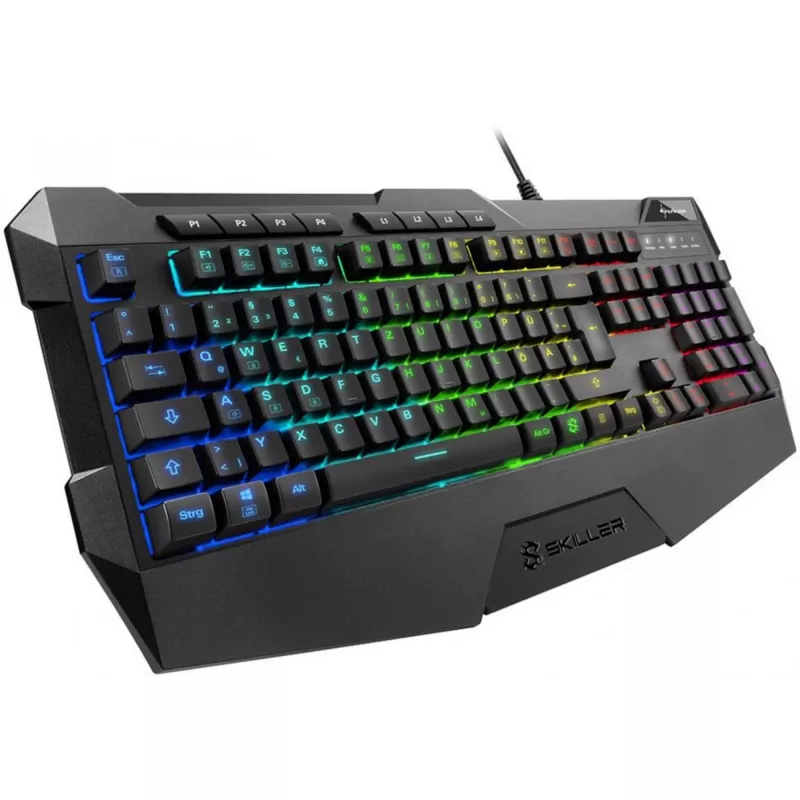 Sharkoon SKILLER SGK4 tastatūra Gaming USB QWERTZ Vācu Melna