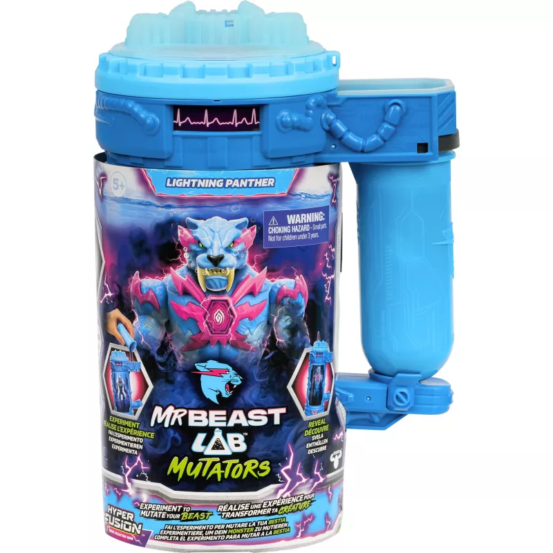 Spēļu figūriņa Usorteret Mr. Beast Lab Mutators Mutation Chamber Lightning Panther kolekcionējama figūriņa