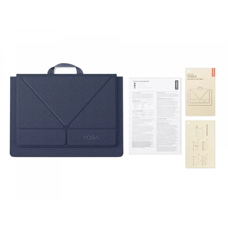 Lenovo Yoga Tote Sleeve | Der līdz 14 collu izmēram | Uzmava | Zila