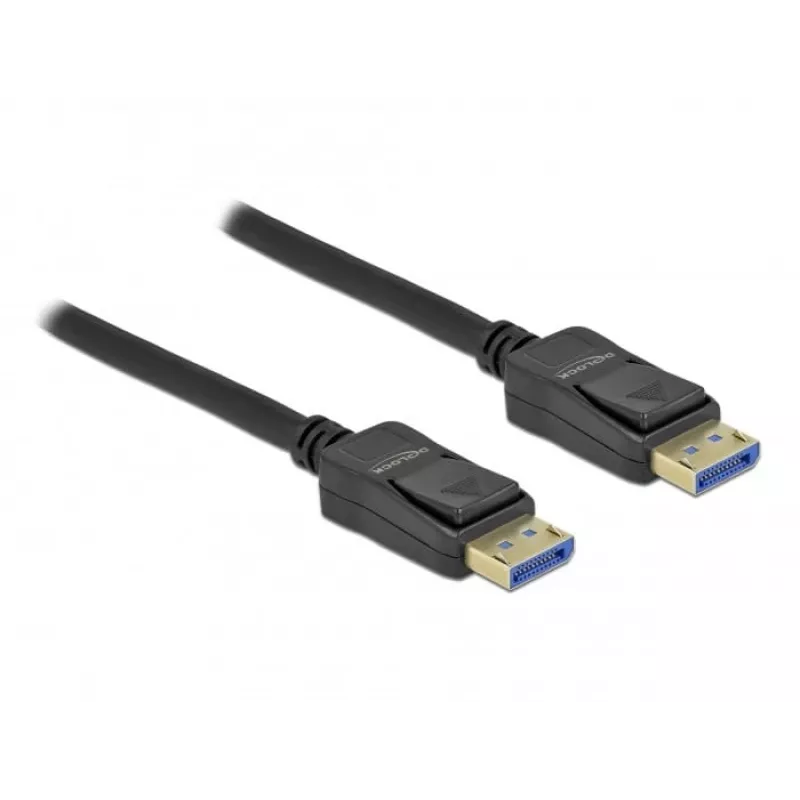 Delock - DisplayPort kabelis - DisplayPort (V) uz DisplayPort (V) - DisplayPort 2.0 - 2.0 m - Atbalsta 10K 60 Hz (10 240 x 4320) - Melns (80262)