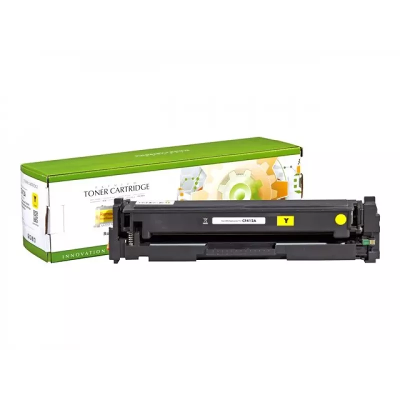STATIC tonera kasete Saderīga with HP CF412A dzeltena Saderīga 2.300 lapas