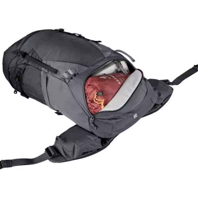 Mugursoma DEUTER Futura Pro 34 SL, sieviešu pārgājienu soma, 34 L, 1,56 kg, ventilācija, hidratācija 3 L, ķiveres stiprinājums, iekšējais tērauda rāmis