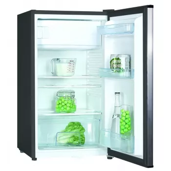 Brīvstāvošs ledusskapis MPM 112-CJ-16/AA — 82 L kopējā, 69 L ledusskapja, 11 L saldētavas, pelēks, 480×500×840 mm, atveramas durvis, E klase