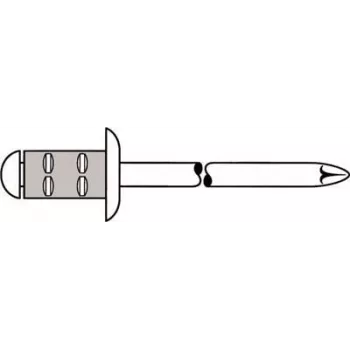 Aklā kniede GESIPA Polygrip 6.4x15 Al/A2 1.5–9.0 mm, 250 gab. iepakojumā