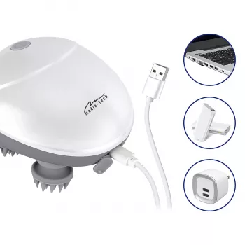 Galvas masieris MEDIA-TECH MT6524 — pārnēsājams dizains, regulējama intensitāte