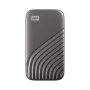 WD My Passport SSD WDBAGF0040BGY - SSD - šifrēts - 4 TB - ārējais (pārnēsājams) - USB 3.2 Gen 2 (USB-C savienotājs) - 256 bitu AES - pelēks