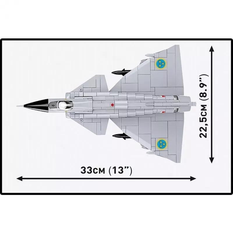 Cobi Blocks Saab AJ 37 Viggen 881 elementu konstrukciju komplekts