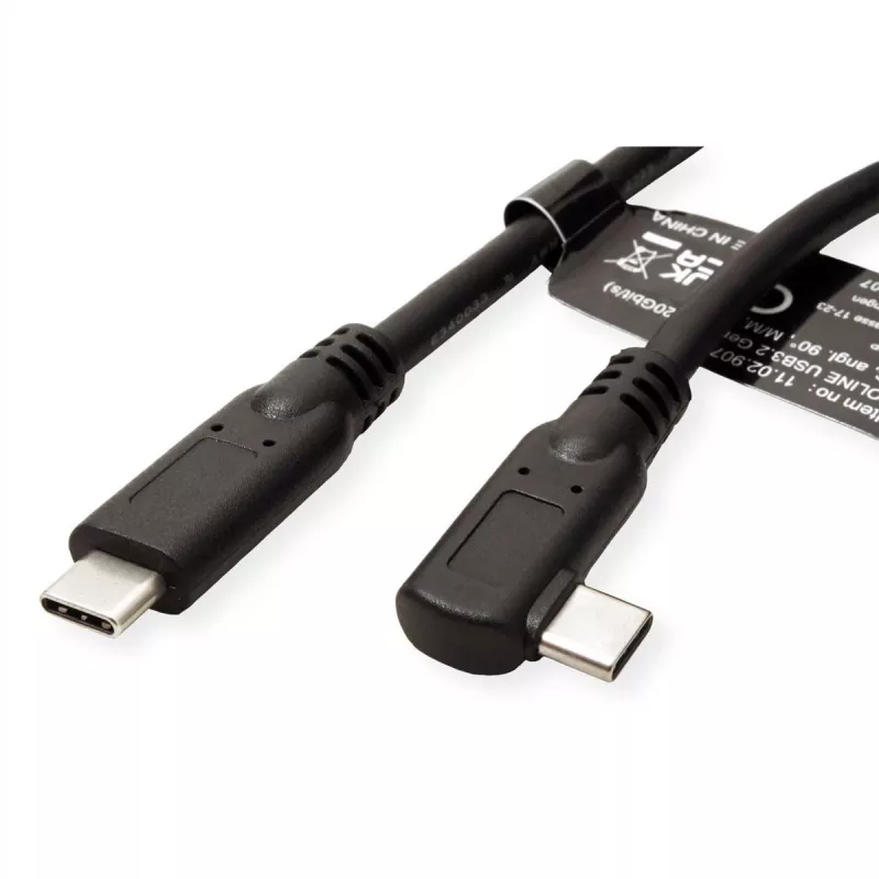 Secomp 11.02.9075 USB kabelis 1 m USB 3.2 Gen 2 (3.1 Gen 2) USB C melns (11.02.9075)