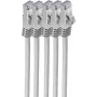 Tīkla kabelis ShiverPeaks BS75511-SET5 1m Cat7 S/FTP Pelēks