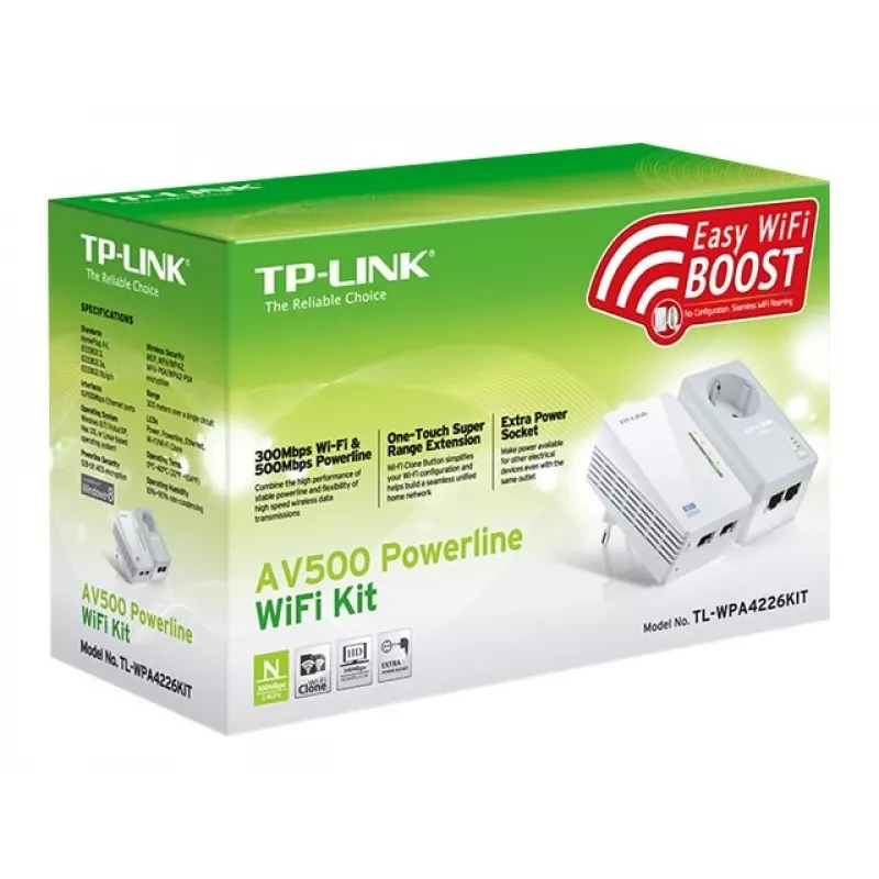 Powerline Wi-Fi komplekts TP-Link AV500 600 Mbit/s Ethernet