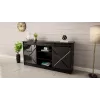 kumode 160x80x35 GRANERO melns/melns glancēts