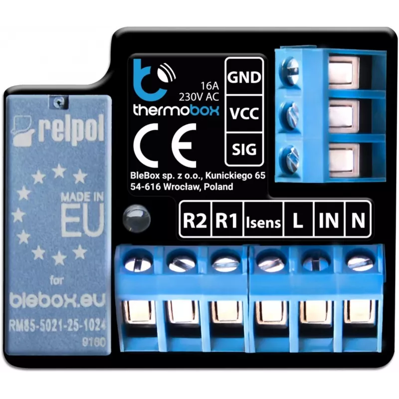 Apsildes modulis bleBox Thermobox Smart Control Wi‑Fi, modelis thermobox