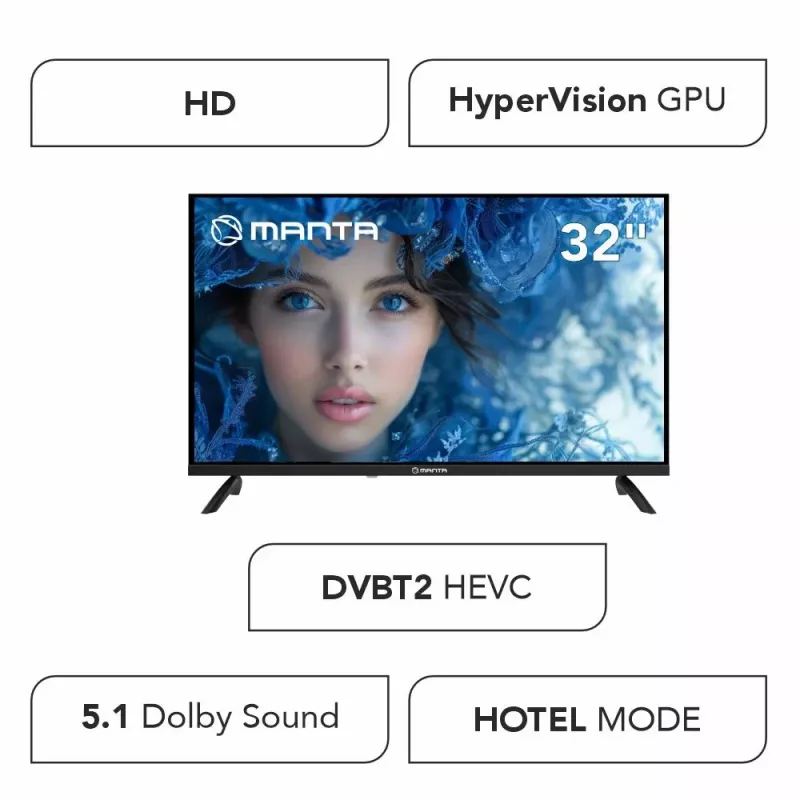 LED TV MANTA MATV001LHN32 32 collu HD ready