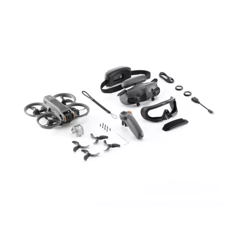 DJI Avata 2 Fly More Combo 1 baterija 4 rotori 12 MP 3840 x 2880 pikseļi Melns