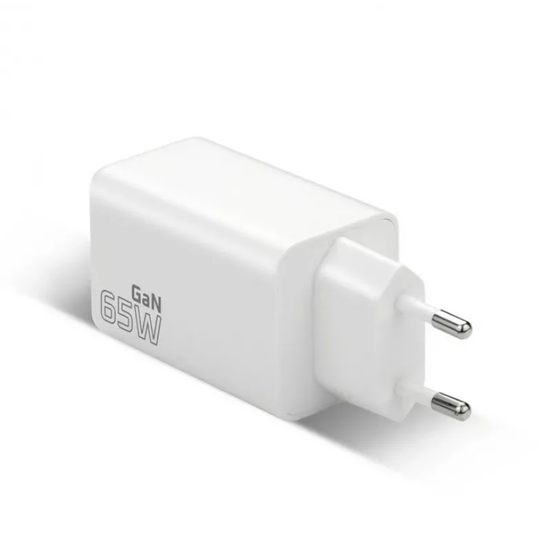 Strāvas lādētājs everActive SQ-655Q 65W, 1×USB-A + 2×USB-C ātra uzlāde