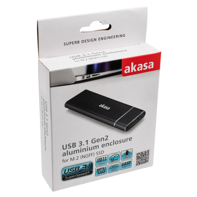 SSD korpusa Akasa AK-ENU3M2-02 Melns M.2