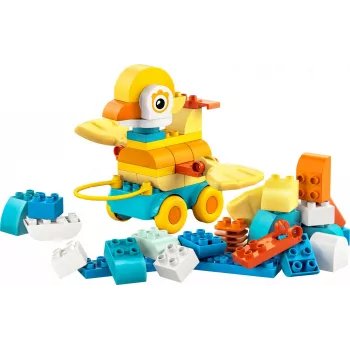 Rotaļlietu komplekts LEGO DUPLO 3-in-1 Animals on Wheels 10448 — DUPLO būvē un spēlējies dzīvnieki, 58 gab., vecums 2+