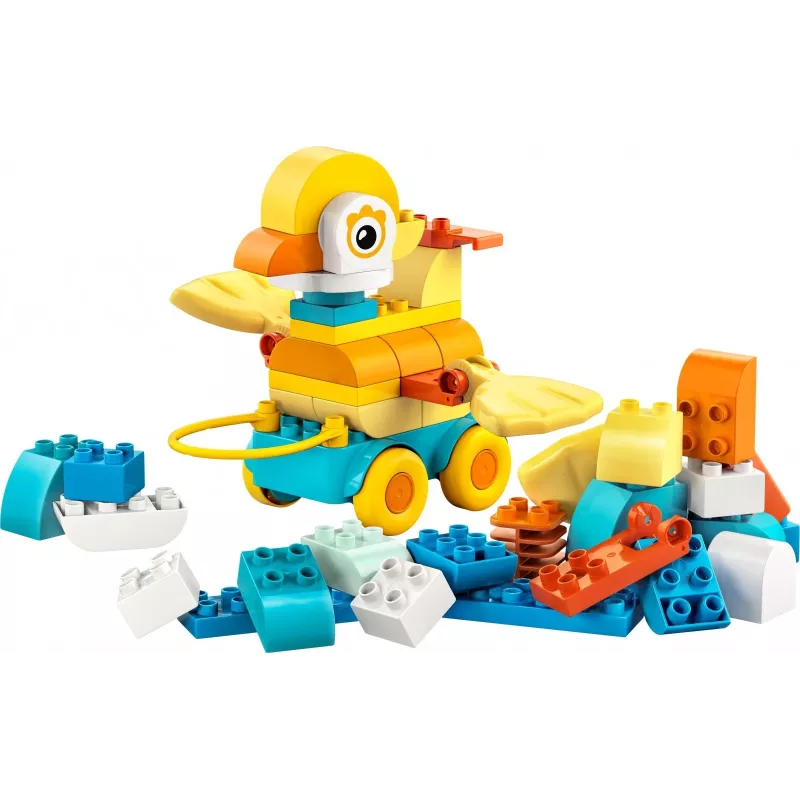 Rotaļlietu komplekts LEGO DUPLO 3-in-1 Animals on Wheels 10448 — DUPLO būvē un spēlējies dzīvnieki, 58 gab., vecums 2+