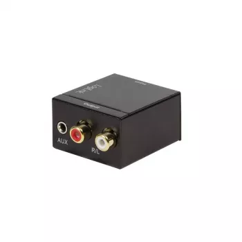 LogiLink CA0101 Toslink / RCA / Jack Audio Adapter Melns