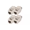 Digitus CAT 8.1 Keystone modulis, ekranēts, bezinstrumentu savienojums, 4 gab.