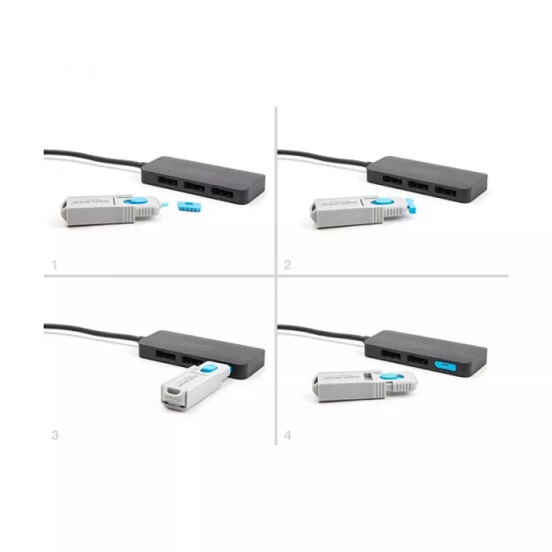 Portu bloķētājs DeLOCK 20927 DisplayPort 4 gab. + bloķēšanas rīks