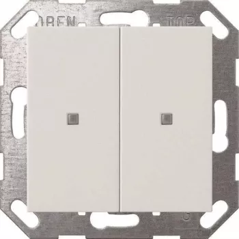 Sienas slēdža svira Gira Taster Wippe KNX 2 kontaktu, tīri balta (modelis 517303)