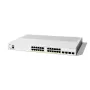 Cisco Catalyst 1300-24P-4G pārvaldāmais slēdzis, 24 porti GE, PoE, 4x1GE SFP, ierobežota mūža aizsardzība (C1300-24P-4G)