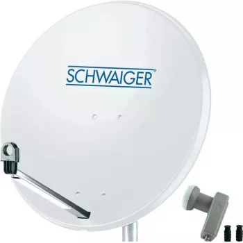 Satelītantena SCHWAIGER SPI9960SET2 80 cm ar dubulto LNB 2 dalībniekiem