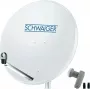 Satelītantena SCHWAIGER SPI9960SET2 80 cm ar dubulto LNB 2 dalībniekiem