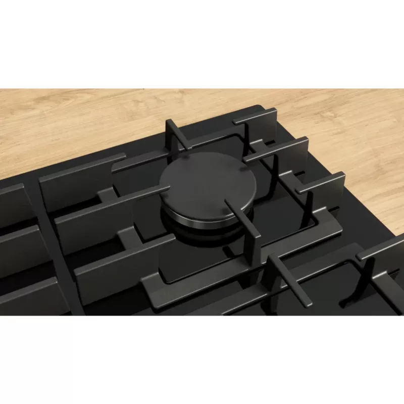 Bosch Serie 8 PRS9A6H40 plīts virsma Melna Iebūvējama 90 cm Gāze 5 zonu(-as)