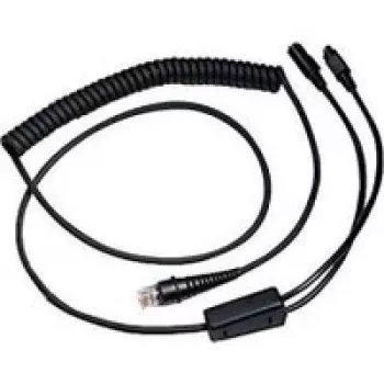 Honeywell - Tastaturweiche / Tīkla kabelis - RJ-45 (V) - PS/2, 6 kontaktu, barošanas bloks - 3,0 m - uz spoles - melns (CBL-720-300-C00)