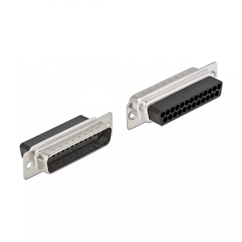 D-Sub 25 kontaktu spraudnis vīrišķais – 2 x RJ45 ligzda sievišķā DeLOCK 66833