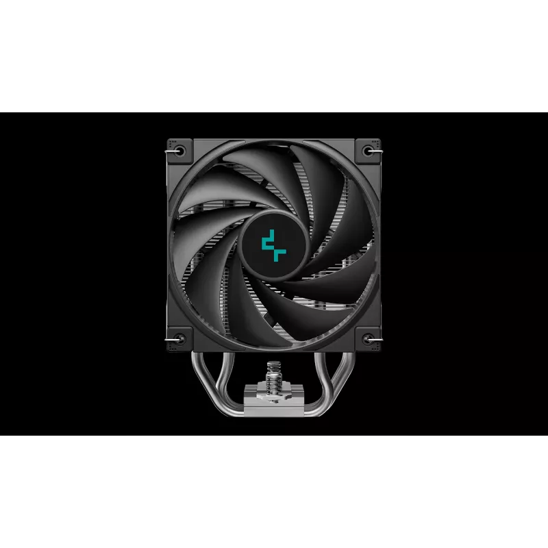 Dzesētājs DeepCool AK500S Digital SE — 120 mm ventilators, atbalsta LGA1700/AM5/AM4 un Intel LGA115x/1200 ligzdas, melns