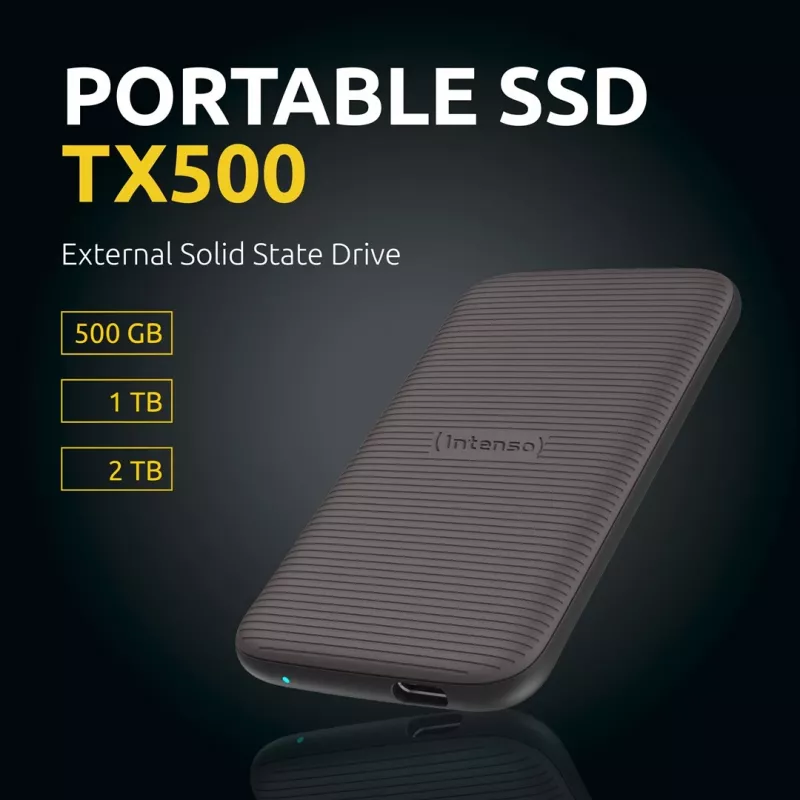 SSD disks Intenso 1TB ārējais USB Type-C 3.2 Gen 2 brūns