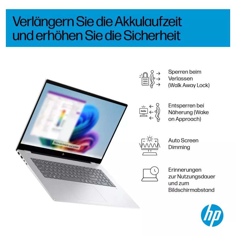 HP OmniBook 7 17-dc0076ng piezīmjdators 43,9 cm (17,3) 1920x1080 - Intel Core Ultra 7 258V - 1TB SSD - HDMI/Thunderbolt - Windows 11 Pro - Sudraba (CV1J8EA#ABD)