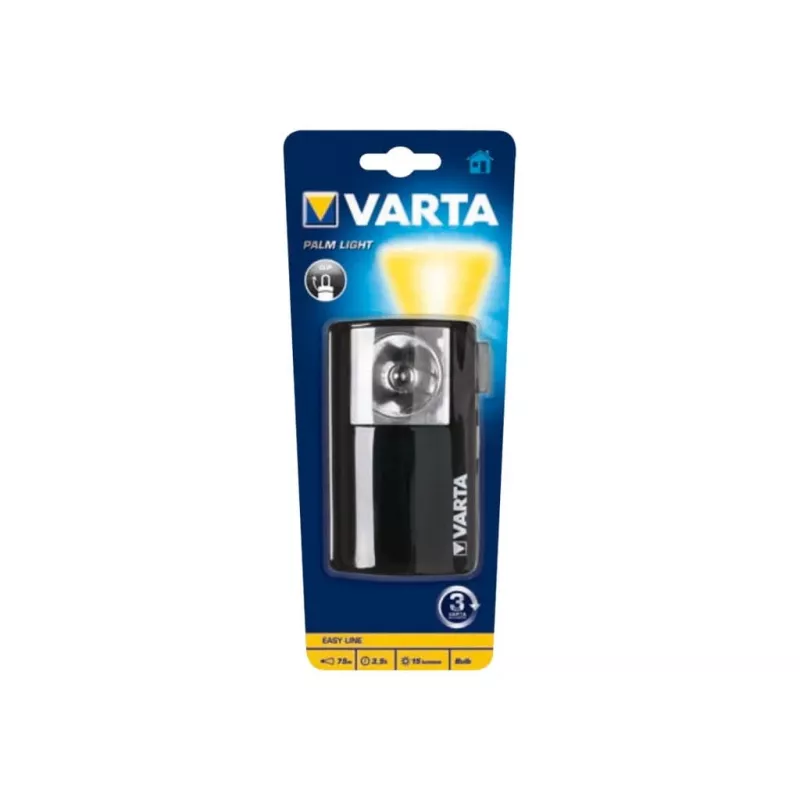 Rokas lukturītis Varta Palm Light 3R12 melns