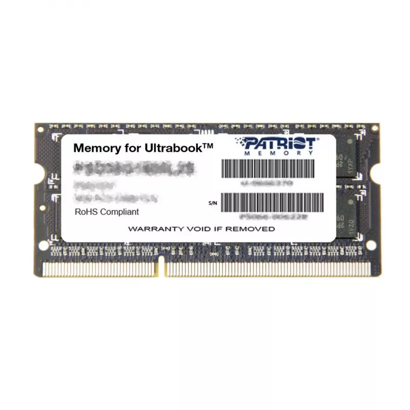 Klēpjdatora atmiņa PATRIOT 8GB DDR3 1600MHz 204-pin SO-DIMM 1.35V