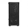 PC Case IBOX LUPUS 27 Midi Tower ATX, rūdīts stikls, RGB, 455×200×380 mm, atbalsta ATX, GPU līdz 32 cm