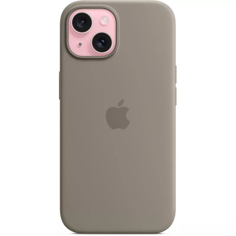 Silikona maciņš ar MagSafe iPhone 15 - māla krāsa