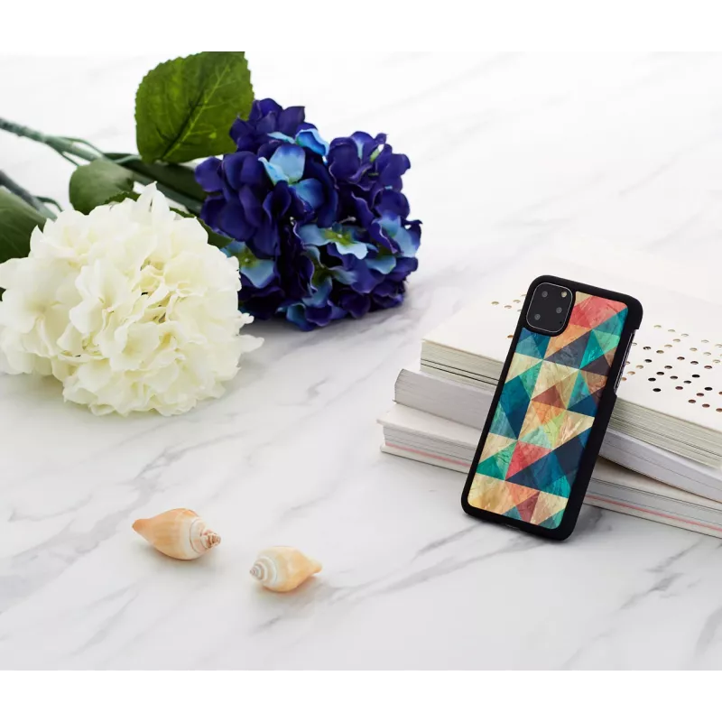 Viedtālruņa maciņš iKins iPhone 11 Pro Max — Mosaic Melns aizsargapvalks